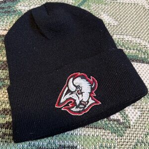 Buffalo Sabres GOAT Head Black Beanie with Embroidered Logo NHL
